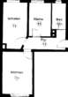 Grundriss - **Gemütliche 2-RWG – Laminat – Tageslicht-Bad mit Wanne – Balkon ** WE 11**