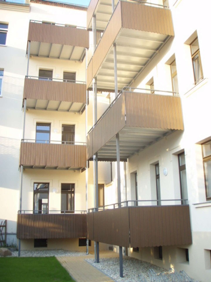 Hausansicht von Innenhof