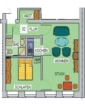 Grundriss - ***Helle 2-RWG im EG mit – LAMINAT – BAD MIT DUSCHE – ABSTELLKAMMER ***WE 02***