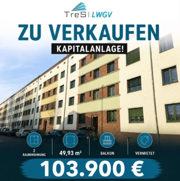 ***Charmante 2-Raum-Wohnung mit Balkon & Laminat im 3. OG *** WE 09***,  Kirschbergstraße 49, 04159 Leipzig, Etagenwohnung